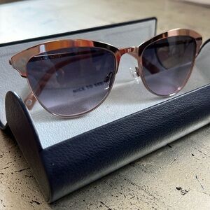 Warby Parker Gold Cat Eye Sunglasses